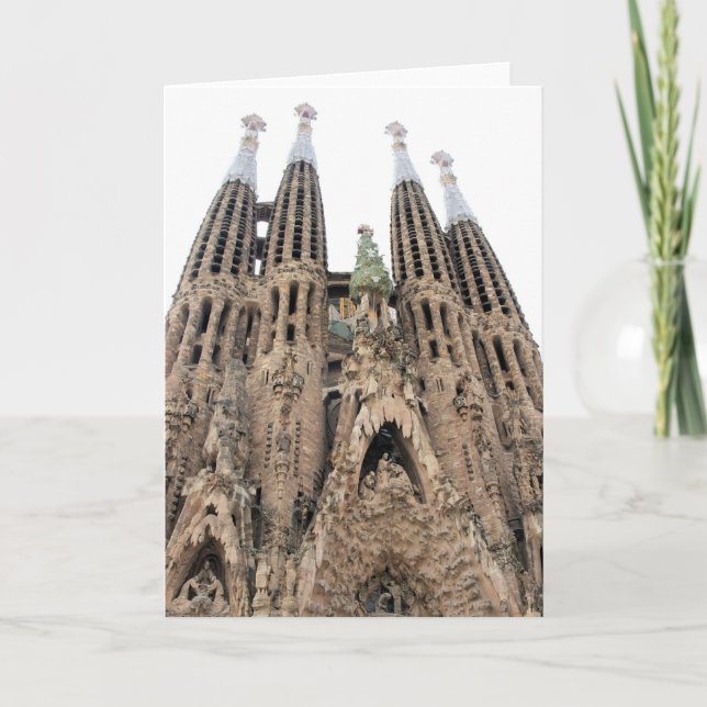 La Sagrada Familia - Barcelona - hälsningkort Kort (Framsida)