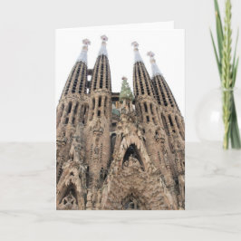 La Sagrada Familia - Barcelona - hälsningkort Kort