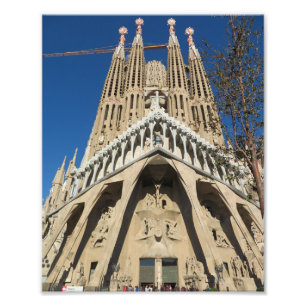 La Sagrada Família, Barcelona, Spanien. 3560 Fototryck
