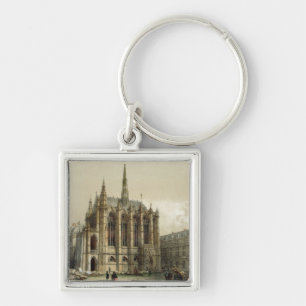 La Sainte Chapelle, Paris Fyrkantig Silverfärgad Nyckelring
