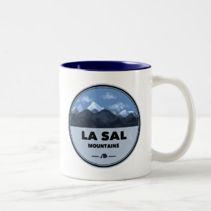 La Sal Mountains Utah Camping Två-Tonad Mugg