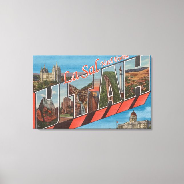 La Sal Nat'l Forest, Utah - Stora Brev Canvastryck (Framsida)