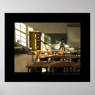 La salle de classe - klassrummet poster