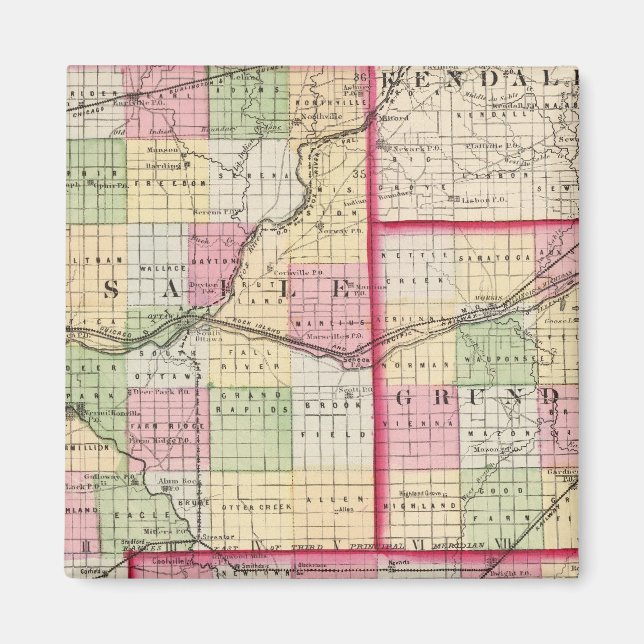 La Salle, Grundy, Livingstons län Magnet (Framsidan)