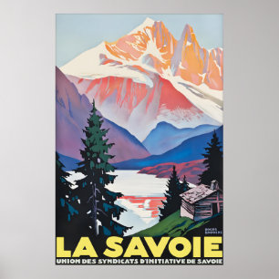 La Savoie Frankrike Vintage Resemärke, Franska Poster