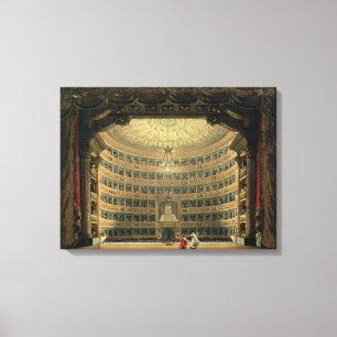 La Scala Milan, under en kapacitet Canvastryck