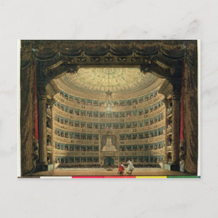 La Scala Milan, under en kapacitet Vykort