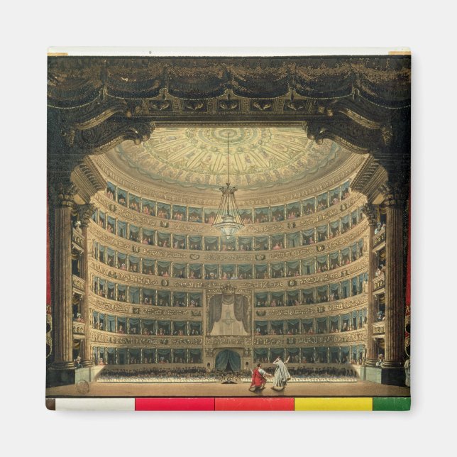 La Scala, Milano, under ett föredrag Magnet (Framsidan)