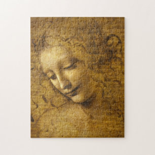 La Scapigliata, 1508 av Leonardo da Vinci Pussel