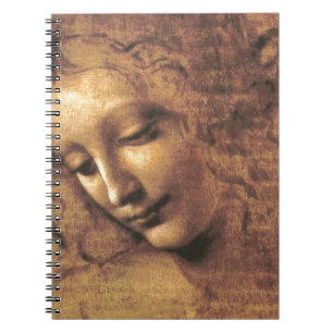 La Scapigliata av Leonardo Da Vinci Anteckningsbok Med Spiral
