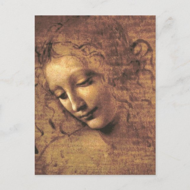 La Scapigliata av Leonardo da Vinci Postcard Vykort (Framsida)