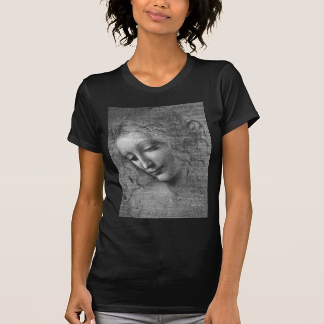 La Scapigliata av Leonardo da Vinci T-shirt (Framsida)