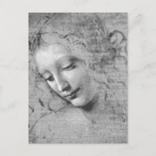 La Scapigliata av Leonardo da Vinci Vykort