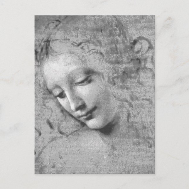 La Scapigliata av Leonardo da Vinci Vykort (Framsida)