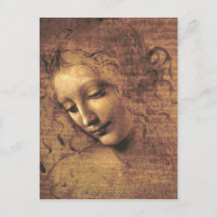 La Scapigliata av Leonardo da Vinci Vykort