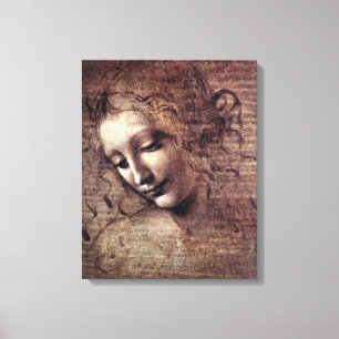 La Scapigliata - da Vinci - c1508 Canvastryck