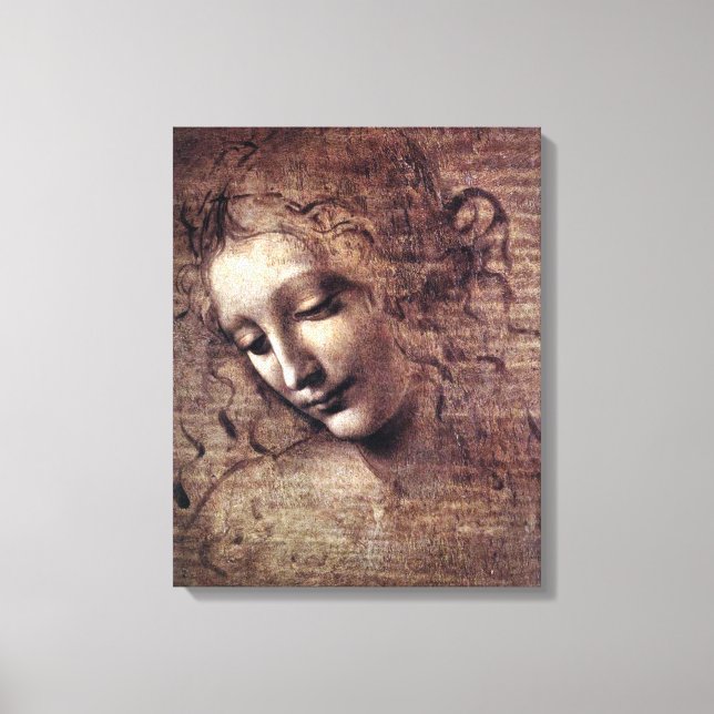 La Scapigliata - da Vinci - c1508 Canvastryck (Framsida)