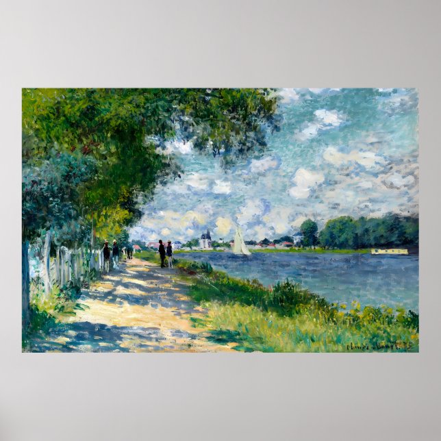 LA SEINE A ARGENTEUIL-Claude Monet Poster (Framsidan)