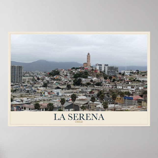 La Serena från bergssidan Poster (Framsidan)