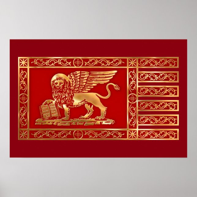 La Serenissima Flagga Poster (Framsidan)