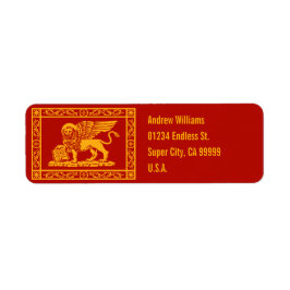 La Serenissima Returadress Etikett