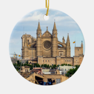 La Seu, katetern Palma de Mallorca - Spanien Julgransprydnad Keramik