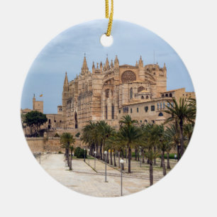 La Seu, katetern Palma de Mallorca - Spanien Julgransprydnad Keramik