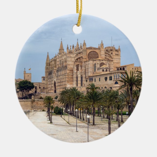 La Seu, katetern Palma de Mallorca - Spanien Julgransprydnad Keramik (Framsidan)