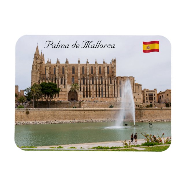 La Seu, katetern Palma de Mallorca - Spanien Magnet (Horisontell)