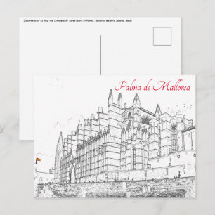 La Seu, katetern Palma de Mallorca - Spanien Vykort
