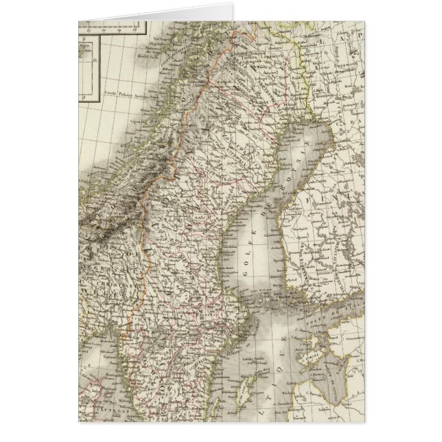 La Skandinavie - Skandinavien Hälsningskort (Framsidan)