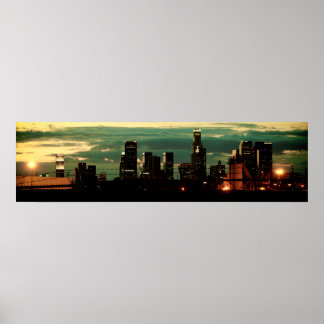 LA Skyline - Skriv ut Poster