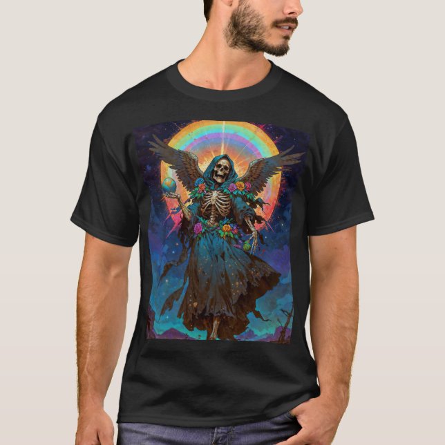 La Sombra Benévola Santa Muerte T Shirt (Framsida)