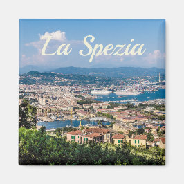 La Spezia Cinque Terre Liguria Italien Panorama-gå Magnet