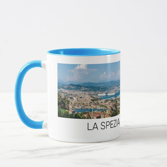 La Spezia Cityscape Liguria Italien Helgdag Souven Mugg (Vänster)