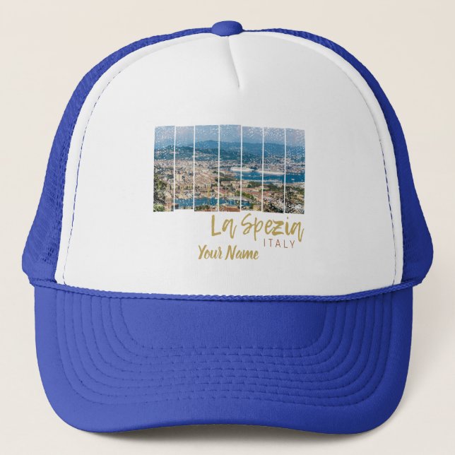 La Spezia Liguria Italien Vintage Souvenir Keps (Framsida)