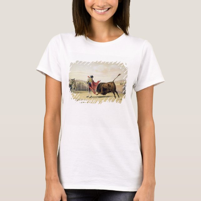 La Suerte de la Capa, 1865 (färg litho) Tee (Framsida)