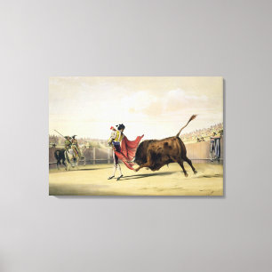 La Suerte de la Capa, 1865 (färglithoen) Canvastryck