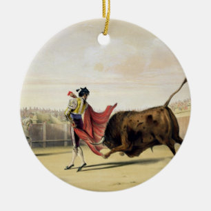 La Suerte de la Capa, 1865 (färglithoen) Julgransprydnad Keramik