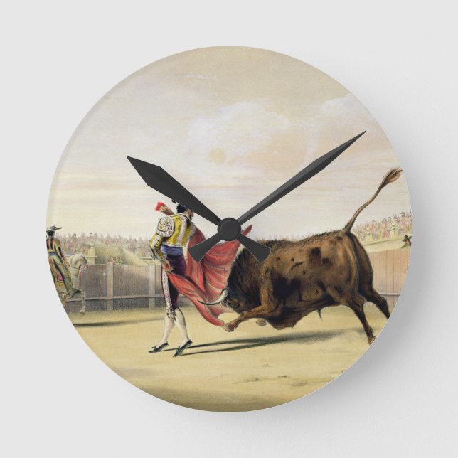 La Suerte de la Capa, 1865 (färglithoen) Rund Klocka (Framsida)
