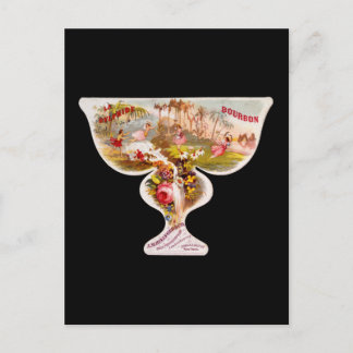 La Sylphide bourbon whiskey-etikett Vykort