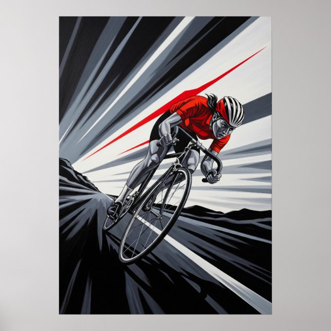 LA TANGENTE VIVE (Vass Tangent) Fet och ram Poster (Framsidan)