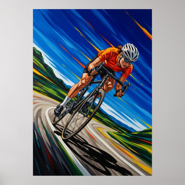 LA TANGENTE VIVE (Vass Tangent) - Original Ar Poster (Framsidan)