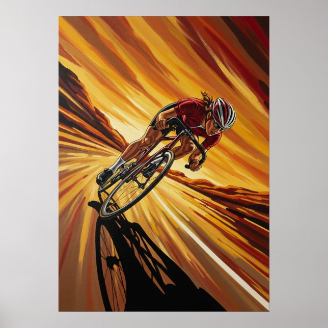 LA TANGENTE VIVE (Vass Tangent) Varm och Opul Poster (Framsidan)