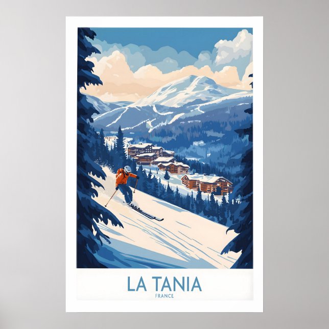 La Tania Ski Affisch 1 (Framsidan)