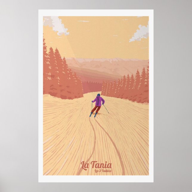 La Tania Ski Resort Poster (Framsidan)