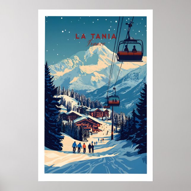 La Tania Wall Art Skidtryck 1 Poster (Framsidan)