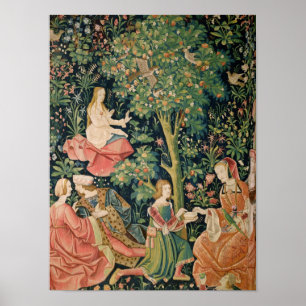 La tävlar Seigneuriale: Plats Galante, c.1500 Poster