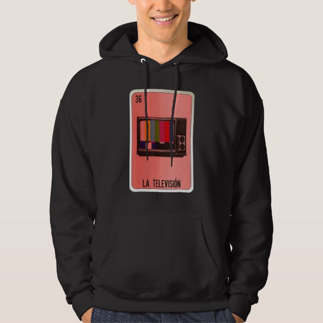 La Television Mexican Slang Lottery Bingo Cards Hoodie (Framsida)