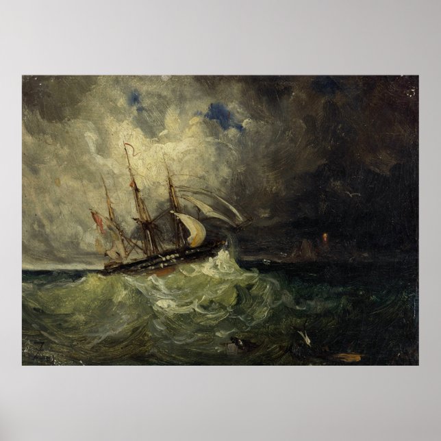 La Tempête - Félix Ziem Poster (Framsidan)